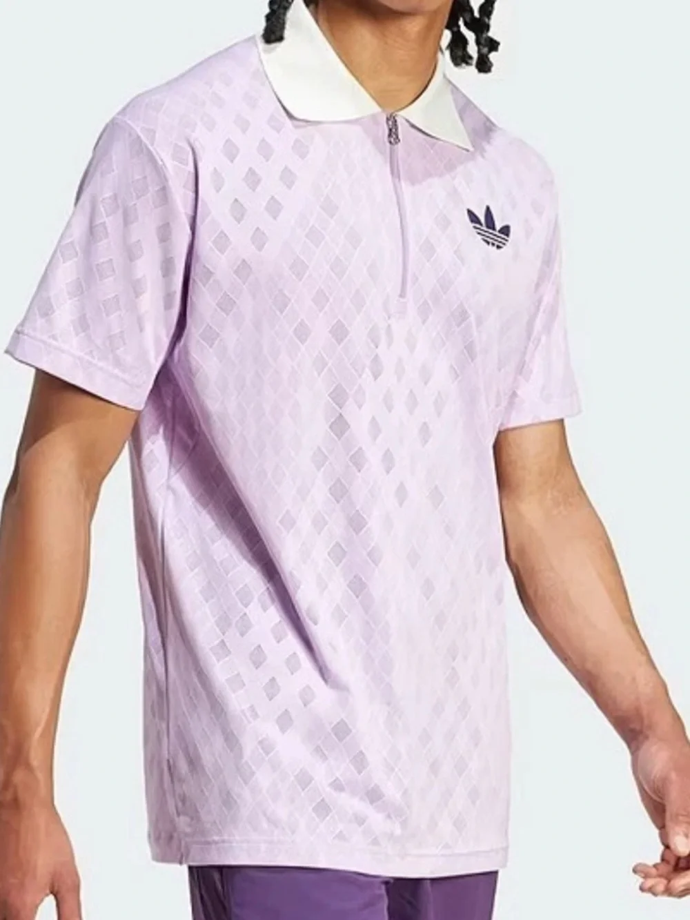 Adidas Tennis Pro Climacool+ FreeLift Polo Shirt Powder Plum JL9676 - Men's L - Picture 8 of 10